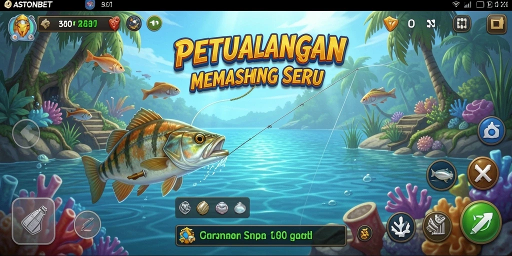 Tampilan luar biasa dari gameplay memancing di ASTONBET.