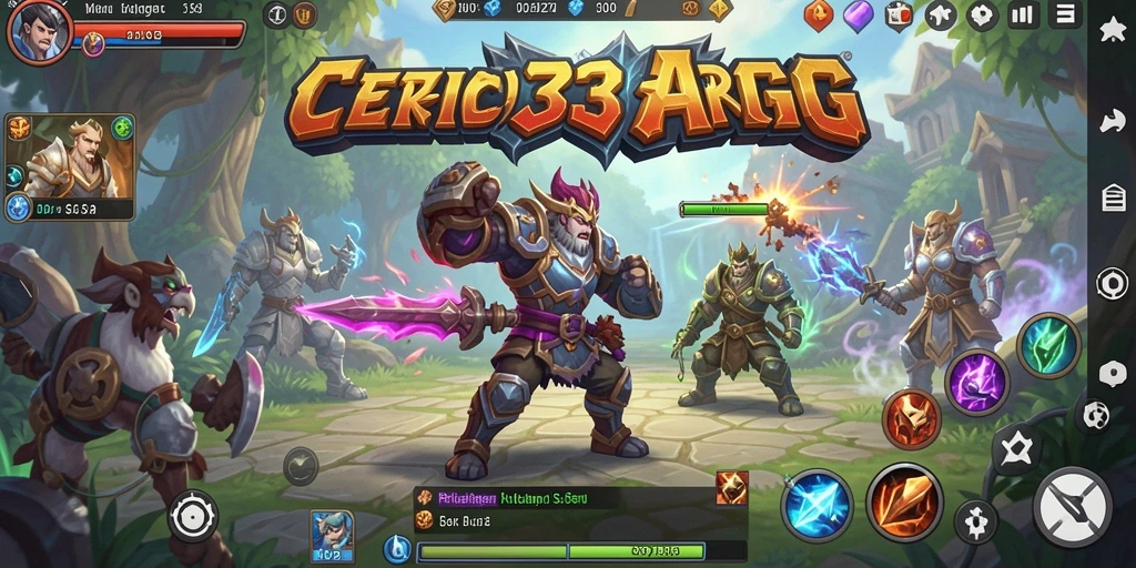 Screenshot menampilkan pertarungan epik dalam game ARPG.