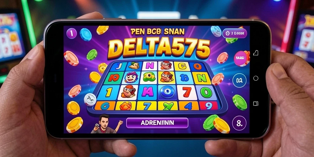 Tampilan gameplay DELTA575 yang menarik dan seru saat bermain Bingo.
