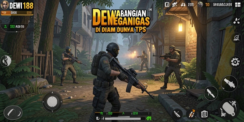Tampilan seru gameplay DEWI188 dengan aksi TPS yang mendebarkan.