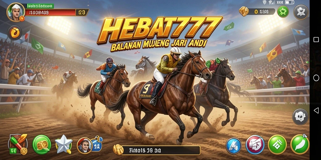 Gameplay menegangkan HEBAT777 dengan balapan seru dan mobil cepat.