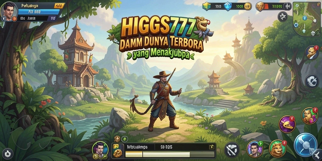 Screenshot HIGGS777 menampilkan pengalaman Open World yang mendalam.