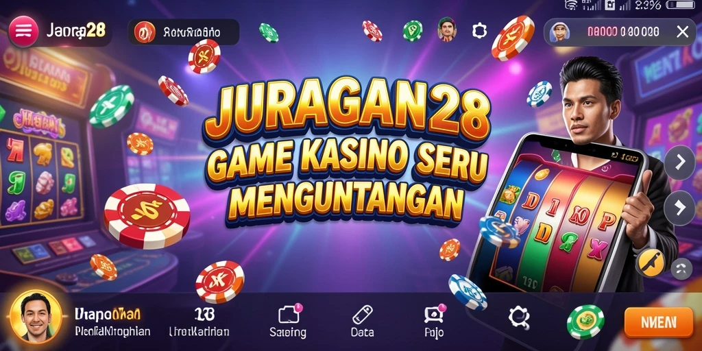 Screenshot gameplay JURAGAN28 menampilkan suasana Kasino yang seru dan dinamis.