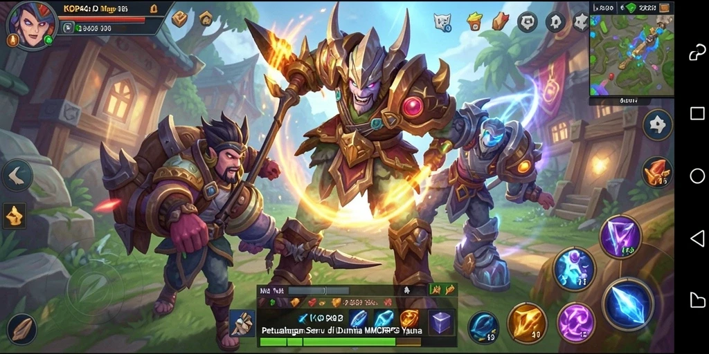 Screenshot gameplay KOPI4D menampilkan aksi seru di dunia MMORPG.