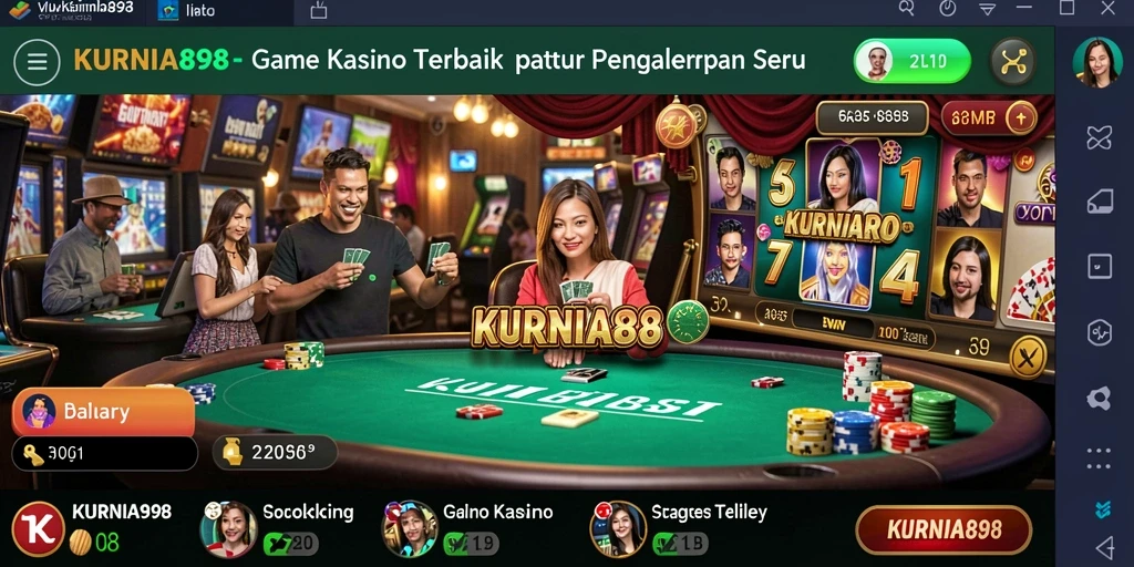 Screenshot gameplay KURNIA898 menampilkan permainan kasino yang mendebarkan.