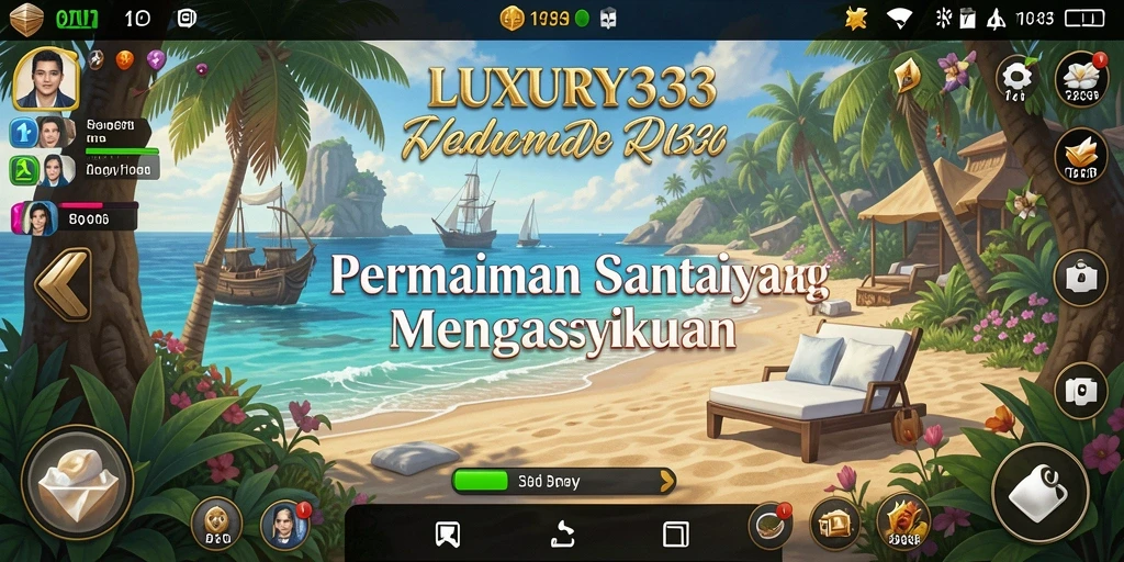 Screenshot menunjukkan momen seru dalam permainan LUXURY333.