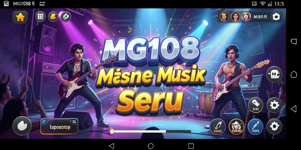 Tampilan gameplay MG108 yang penuh warna dan interaktif.
