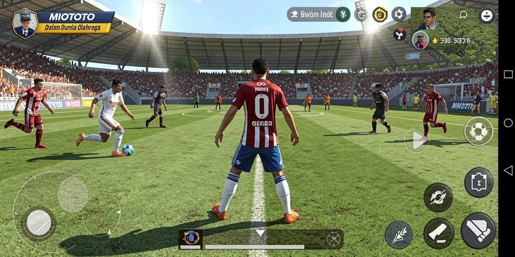 Tampilan gameplay seru MIOTOTO dalam dunia olahraga yang menantang.