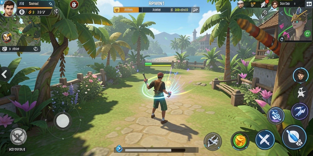 Tampilan gameplay RPWIN1 yang seru dan interaktif.