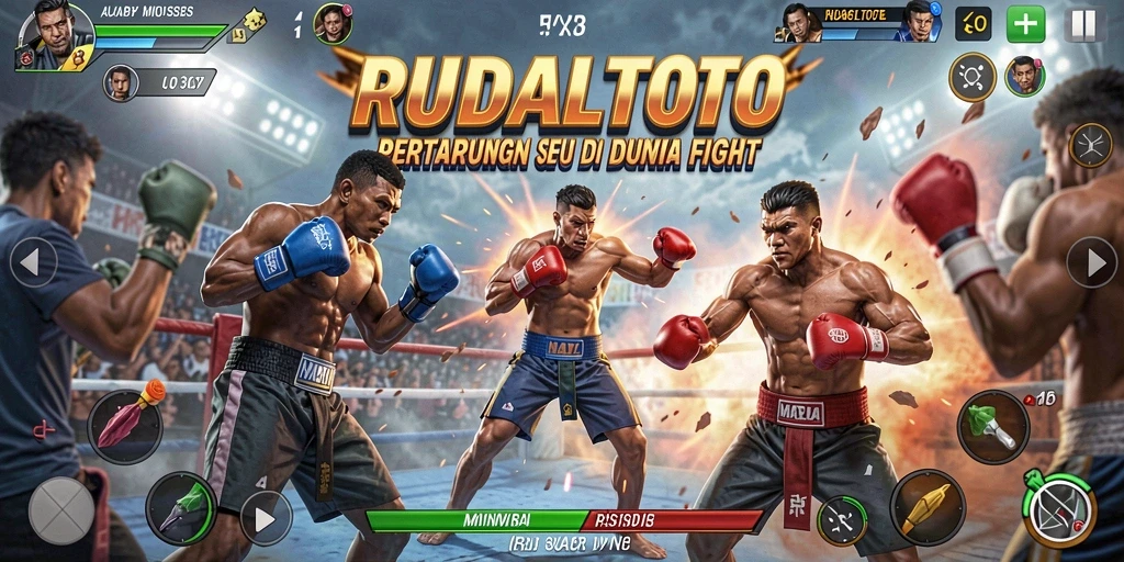 Tampilan seru dari pertarungan karakter RUDALTOTO.