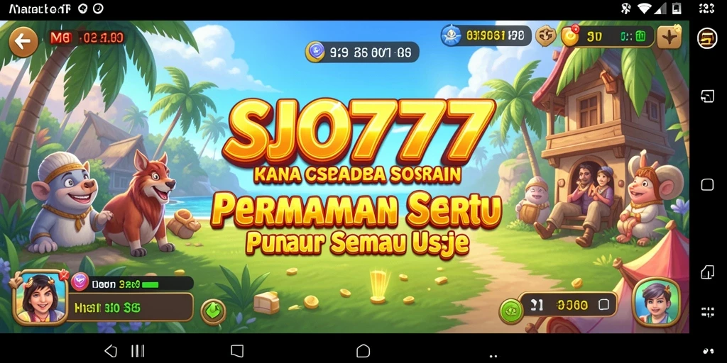 Screenshot gameplay SJO777 dengan grafis menyenangkan dan tantangan seru.