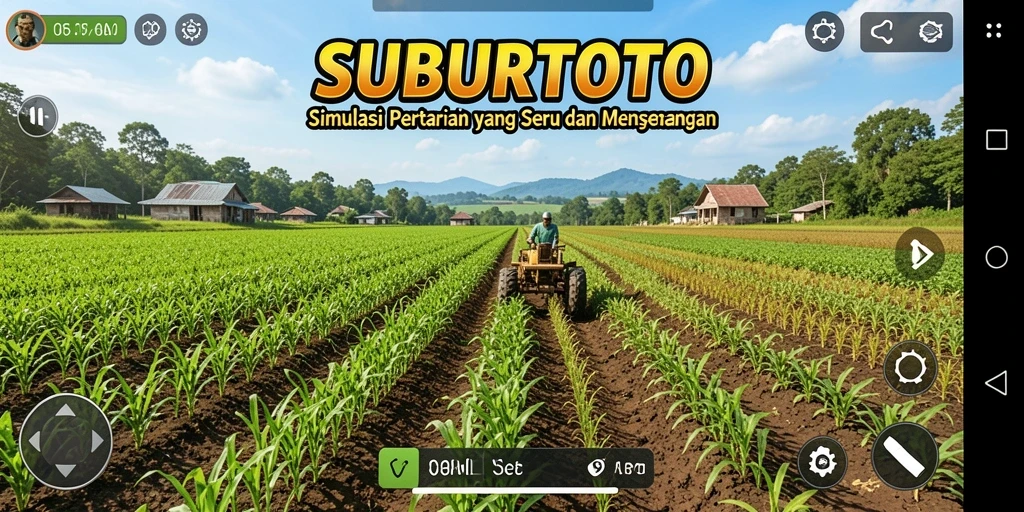 Tampilan menarik dari gameplay SUBURTOTO saat bertani.