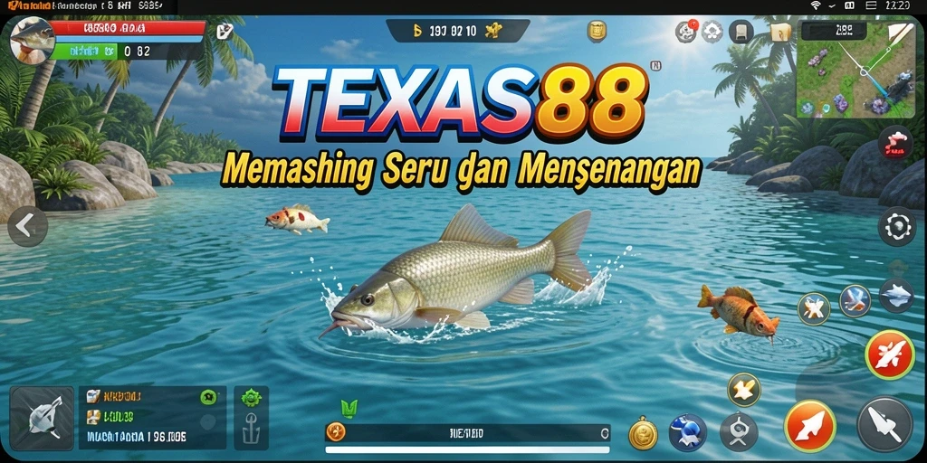 Screenshot utama TEXAS88 menampilkan gameplay yang menarik dan seru.