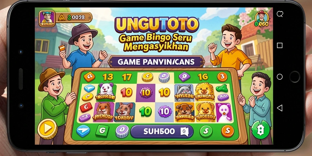 Screenshot gameplay seru UNGUTOTO menampilkan suasana Bingo yang menarik.